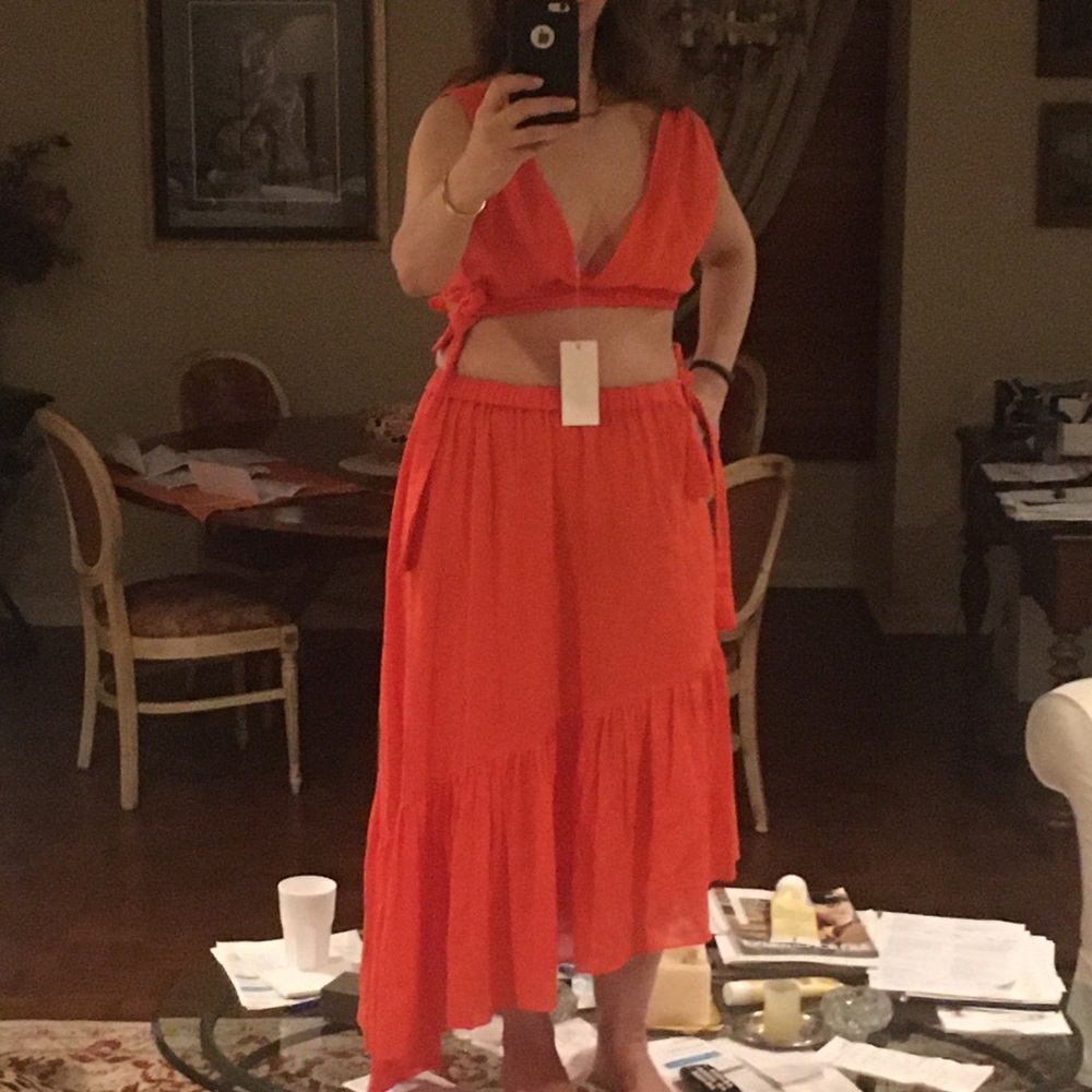 Beach coverup, 2 piece.